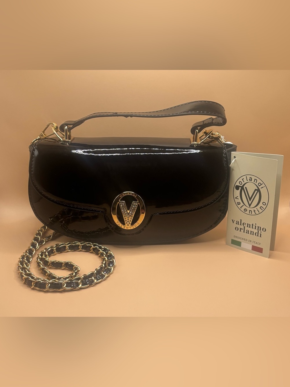 Valentino Orlandi Patent Leather Bag